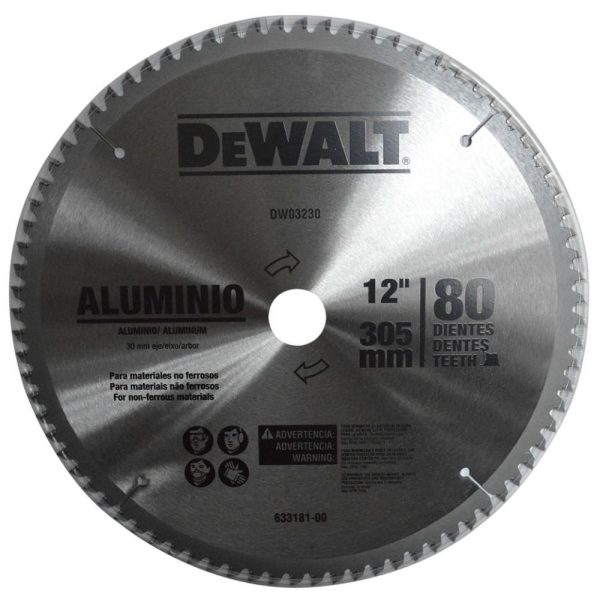 Disco Aluminio Dewalt 12×80 DT