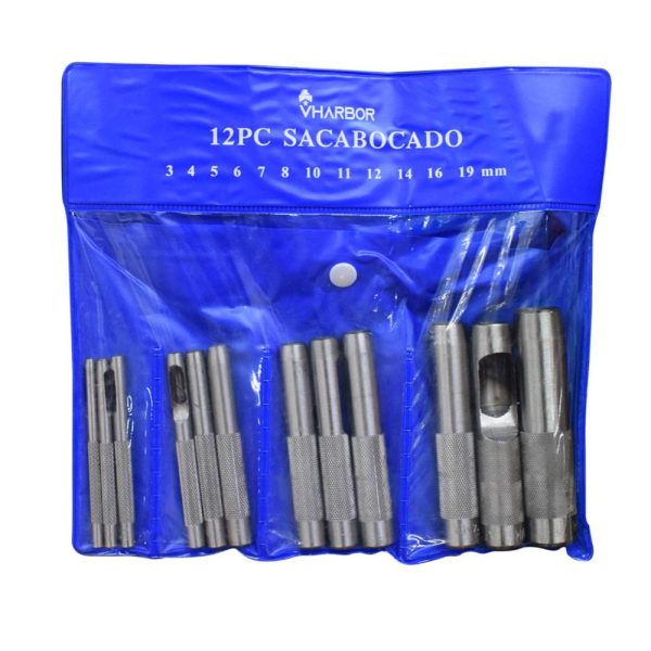 SACABOCADO X 12PCS 3-19MM (HT1129)
