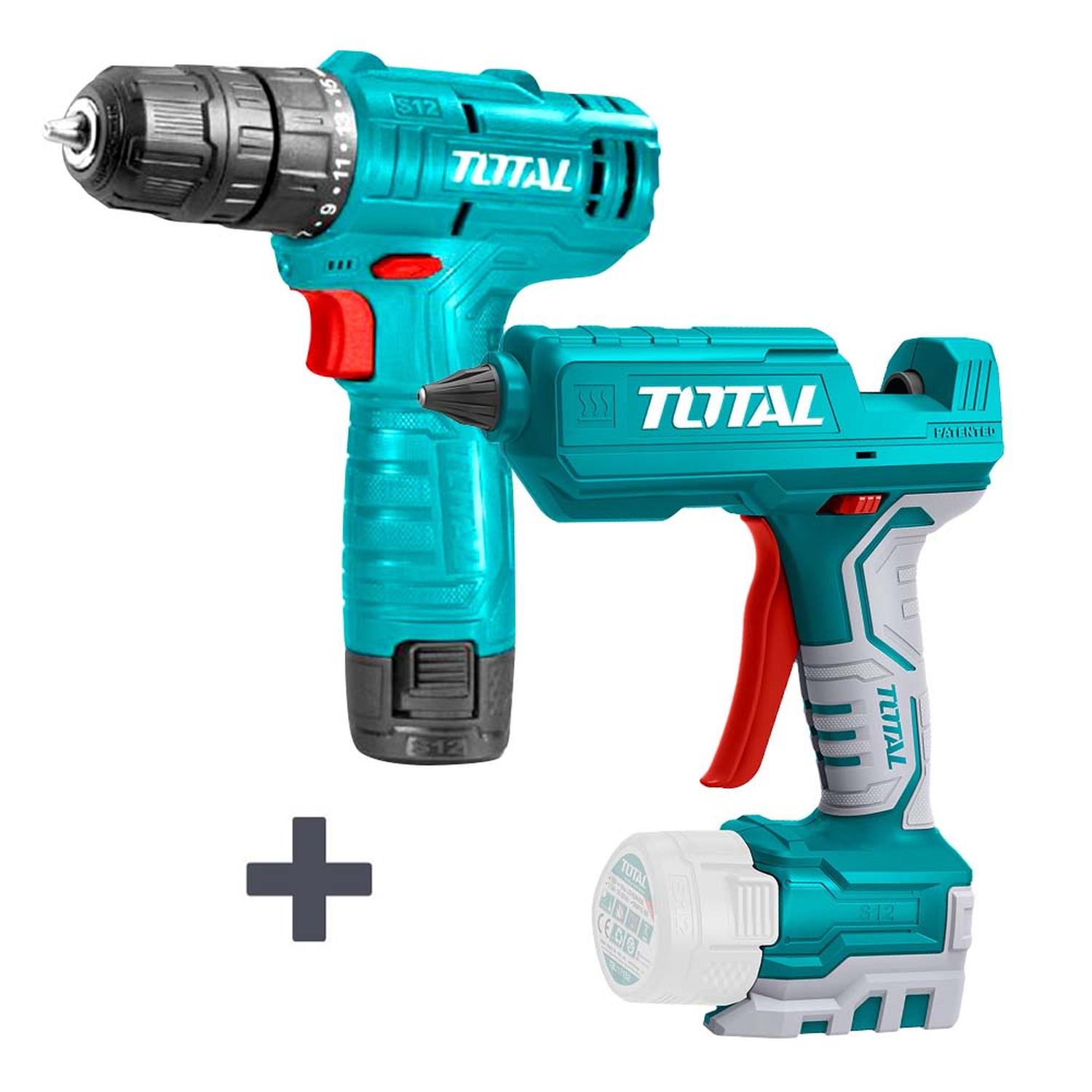 COMBO TOTAL TALADRO INALAMBRICO 3/8 12V BATERIA Y CARGADOR INCLUIDO SUPER SELECT (UTDLI12415) + PIST