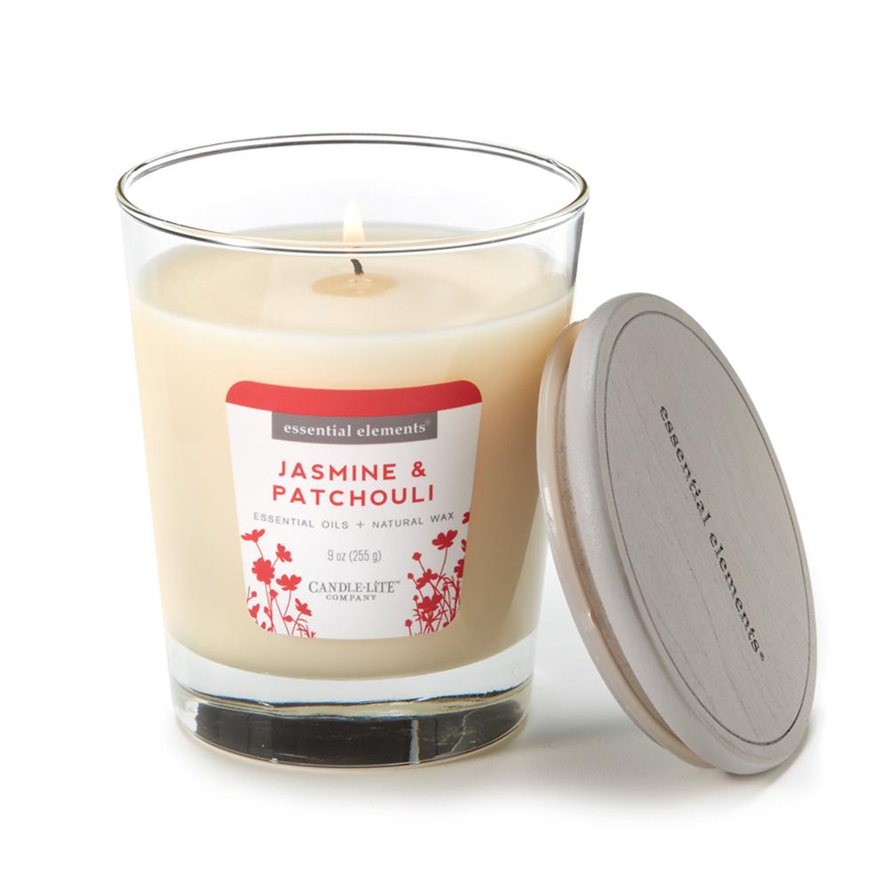 VELA 9 OZ ESSENTIAL ELEMENTS JASMINE & PATCHOULI CANDLE LITE (4471020)